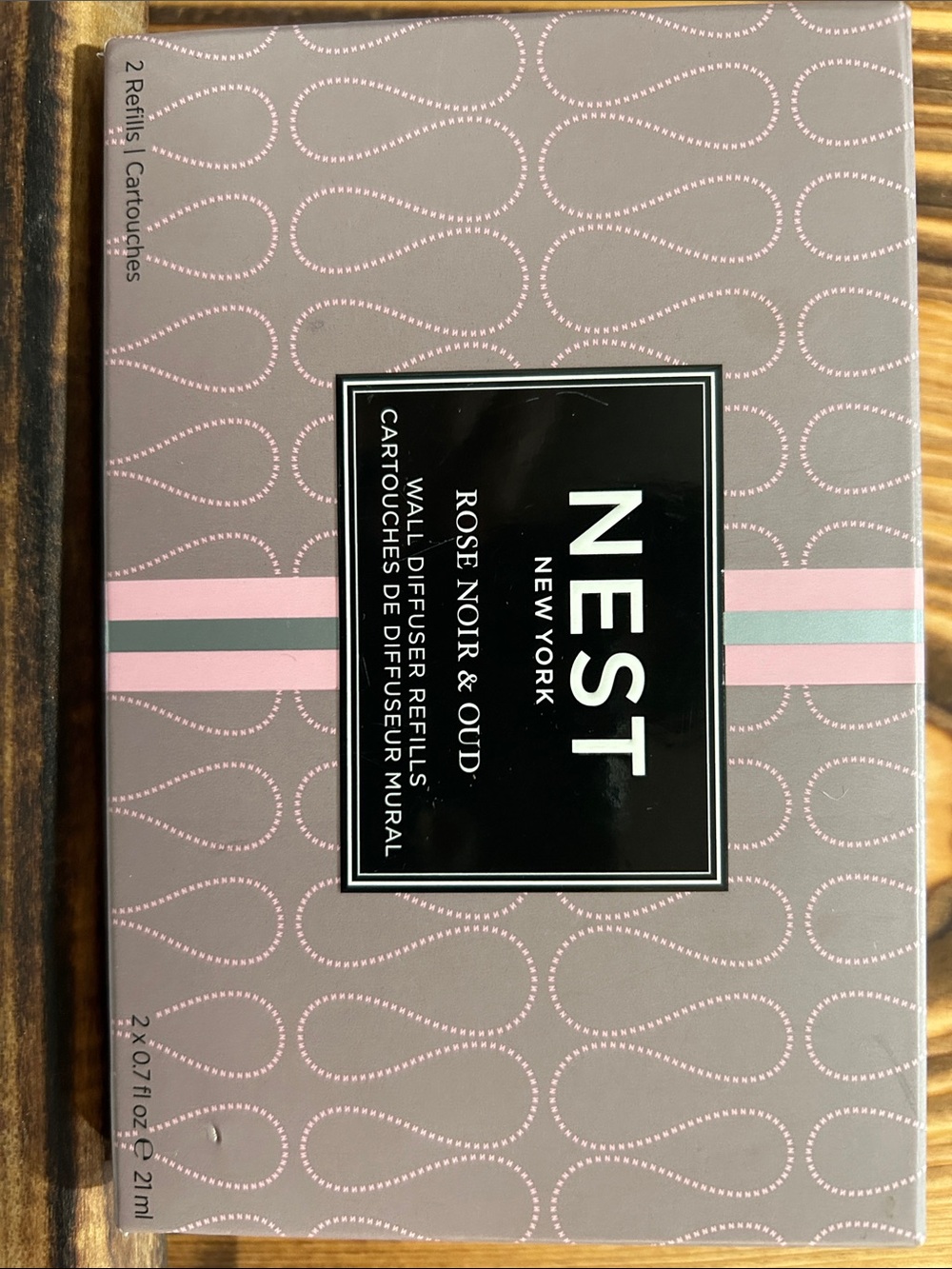 NEST Fragrances Rose, Nour & Oud Wall Diffuser Refills - Pink, Gray